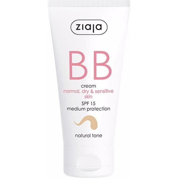 Fond de teint - Ziaja - Bb Cream - Teinte Natural 5 - SPF 15 - Peaux Normales Sensibles