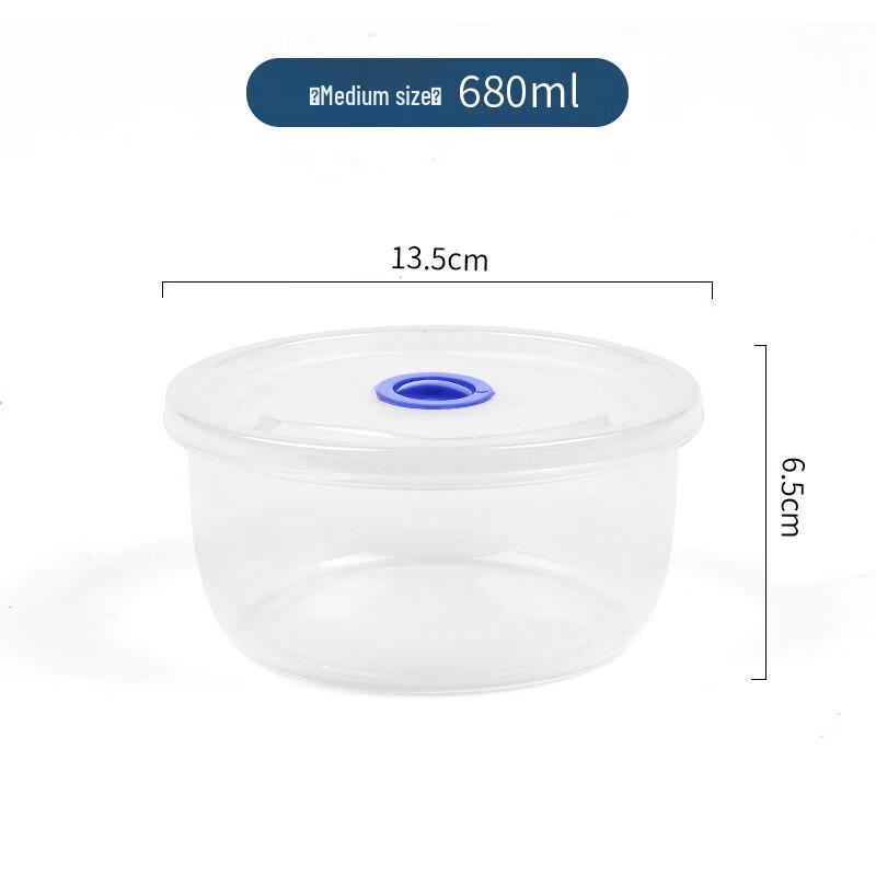 Microwave-Safe Round Plastic Food Container