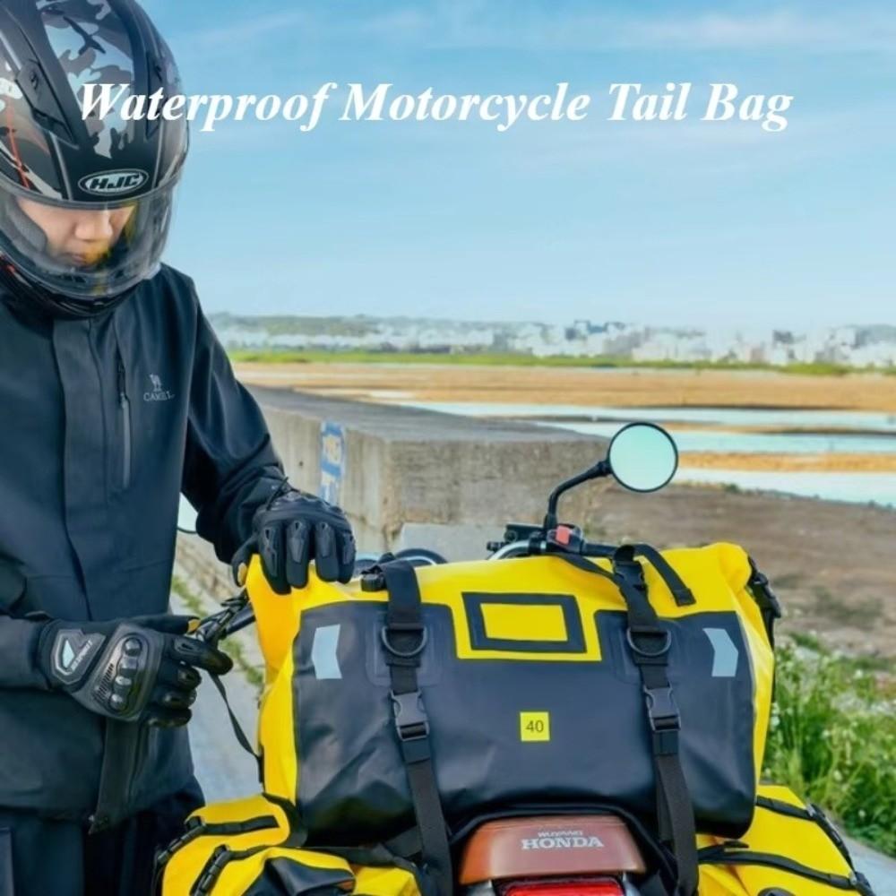High-capacity Dry Bags Waterproof Durable Motorcycle Seat Bag Waterproof Tail Bag Travel