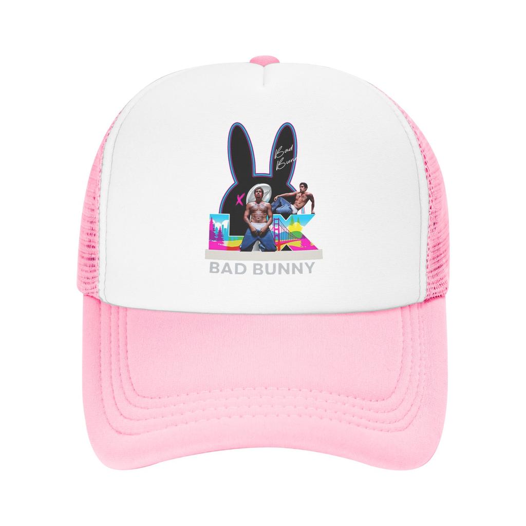 Summer Mesh Sun Hats Summer Baseball Cap Vintage Hip Hop Hats Bads Bunnys Unisex Men Print Kpop Rock Dropshipping Baseball Cap