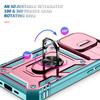 Slide Lens Camera Protect Shockproof Armor Case For iPhone 16 15 14 13 12 11 Pro Max Plus 13Mini Magnetic Holder Ring Back Cover