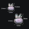 20-50pcs Rabbit Head Acrylic Beads Cute Candy Color  Loose Spacer Beads For DIY Jewelry Making Bracelet Necklace Phone Key Chain
