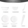 Bone China Pure White Underglaze Bowl & Plate Set - Household Porcelain Tableware, Gift Boxed