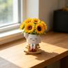 DYS Rocking Chair Plant Pot, Cute Smiling Face Planter, Resin Flowerpot with Drainage Hole for Succulents Indoor Plants