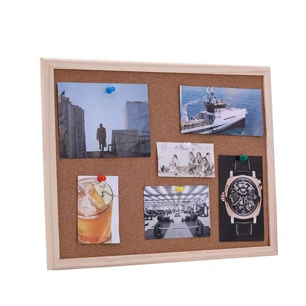 Wood Cork Display Panel Soft Memo Bulletin Board Home Decor Letter Message Boards
