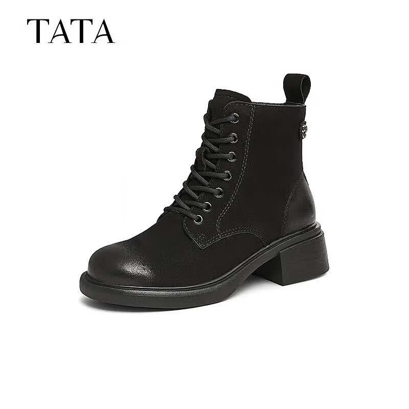 TATA Women s Fashion Casual Martin Boots 34