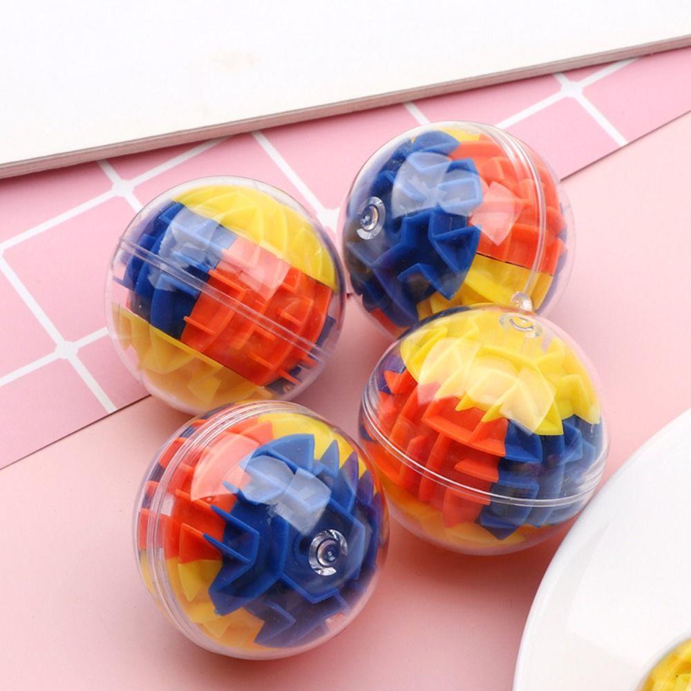 Round Speed Cube Labyrinth Rolling Ball Toys Mini Speed Rolling Ball Game Maze Toy  Learning Toy