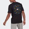 Adidas Mandala Print Sports Crew Neck T-Shirt Men Tops Black GN8181
