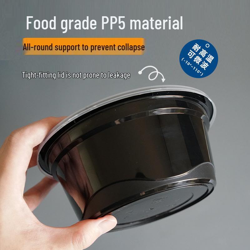 Doppelschichtige Takeaway-Box für Nudeln und Suppe - Nass-/Trocken-Trennung