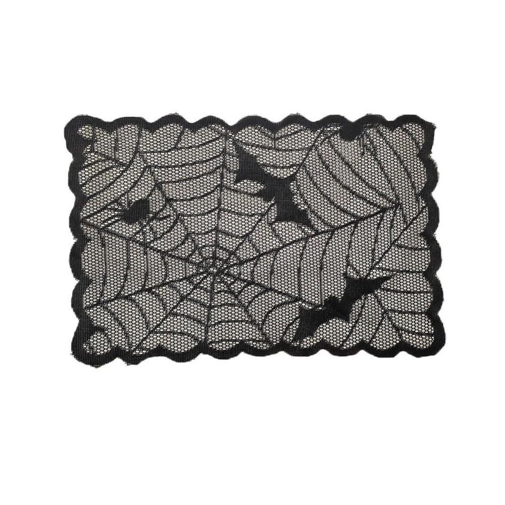 Gothic Style Halloween Placemats Skeleton Bat Table Napkins Durable Dining Mat Dining Table