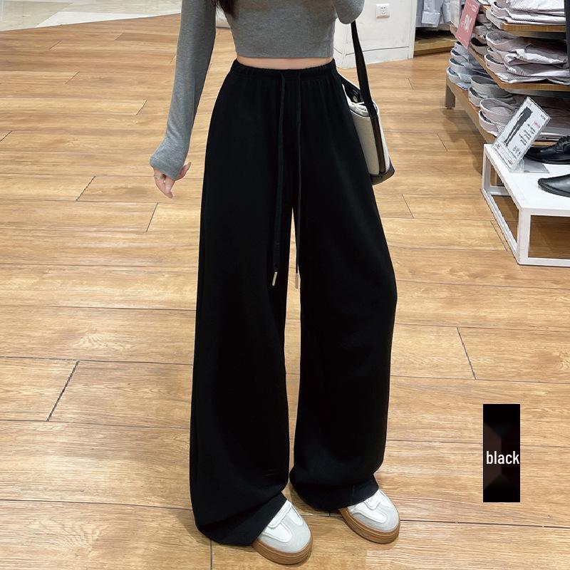 

Slim-Fit Banana Cone Sweatpants: Spring/Autumn Lazy Casual Wear. Versatile, loose, drawstring design with great drape. XL чёрный