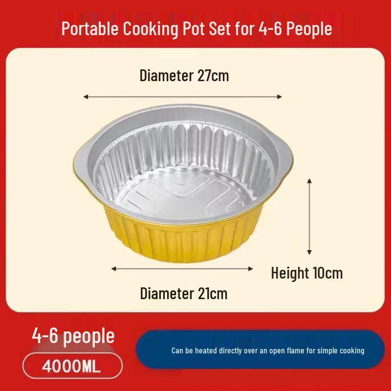 

ZISIZ Aluminum Foil Hot Pot (10-Pack)