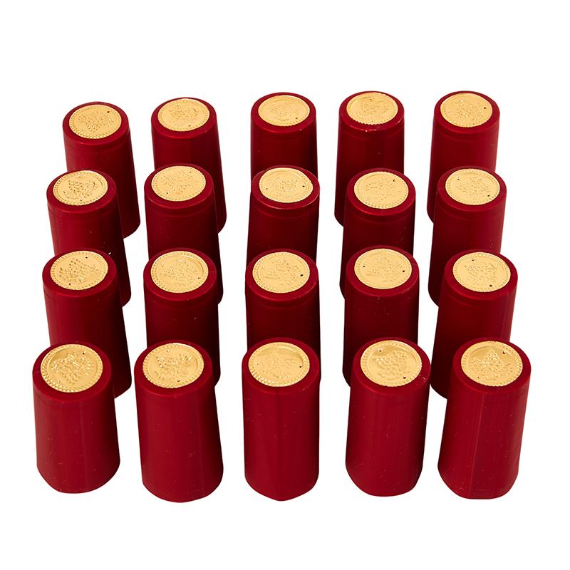 100Pcs Wine Heat Shrink Capsules Seal Wine Bottle Heating Shrinkable Cap