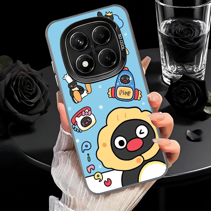 Cartoon P-Pingu Penguin Shockproof Phone Case for Xiaomi Redmi Note 15 14 13 12 Pro Plus 11 11S 11T 5G Cover Anti Fall Fundas