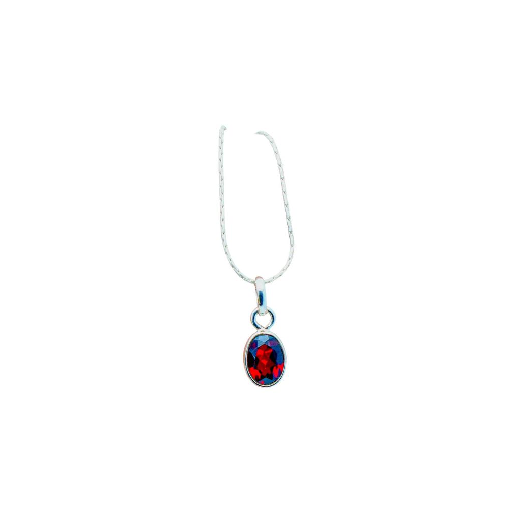 Amethyst Pendant: Minimalist 925 Sterling Silver Gemstone