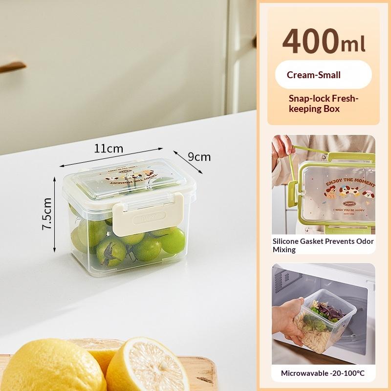 Heat Resistant Plastic Lunch Box Kitchen Fry Microwave Se Food Container Fruit Storage Shed Box Rectangular Divided Lid