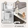 Kitchen Sink Organizer: No-Install Storage Rack for Draining, Rag Holder, and Cleaning Supplies