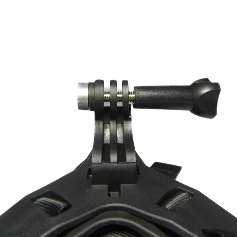 6 Piece Motorcycle Helmets Chin Mount Kit with Long Thumb Screw for Action Cameras and Smartphones