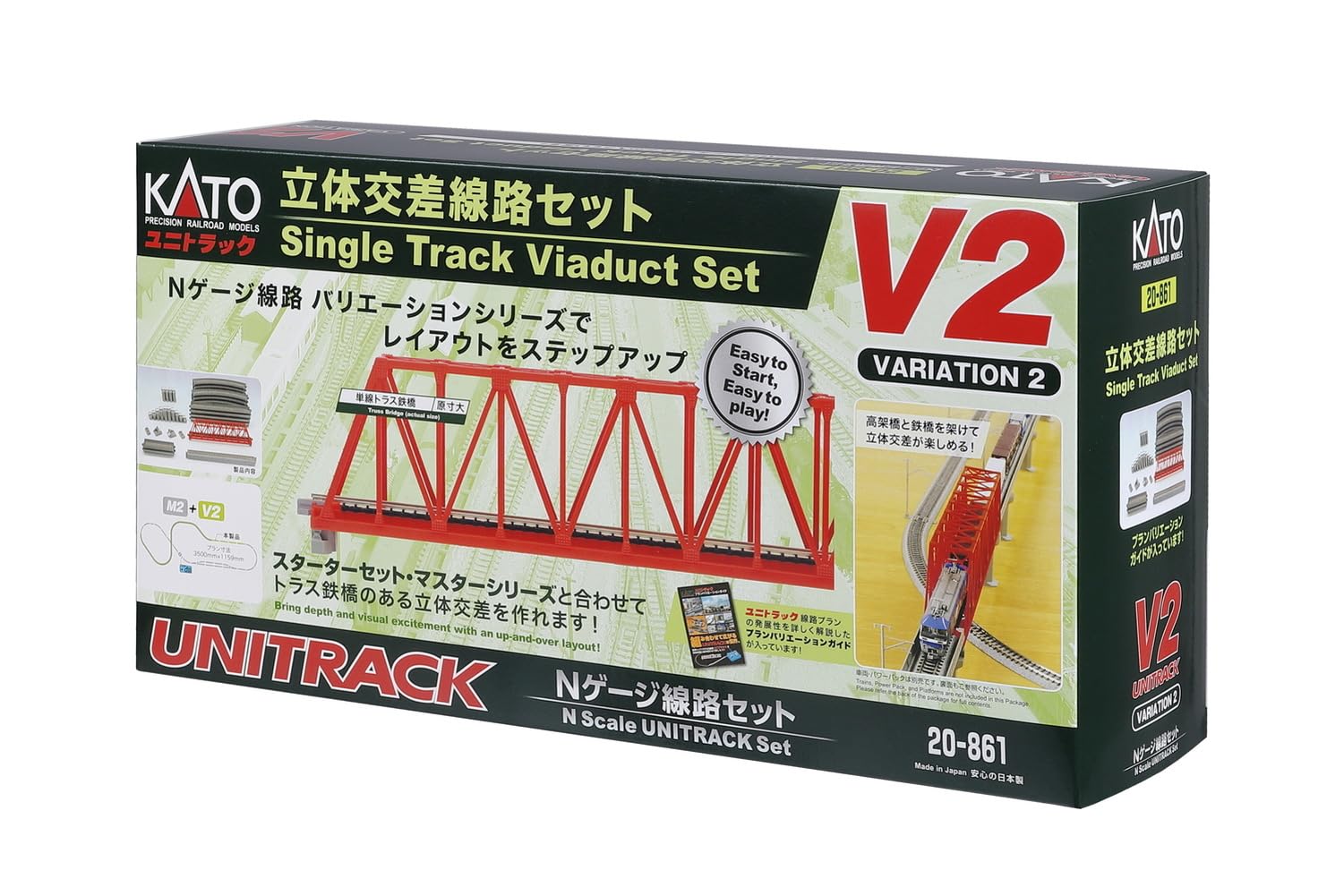 

KATO N Gauge Inner Double Track Endless Set V2 20-861 Набор рельс для железнодорожной модели