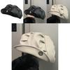 Fashionable Korean Style Pu Leather Beret Womens Artistic Sunshade Hat