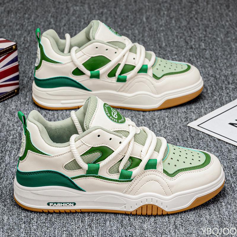 Fashion Spring Autumn Thick soled Height Increasing Low cut Thin Wear resistant Men's Sports Simple Comfortable Casual Shoes