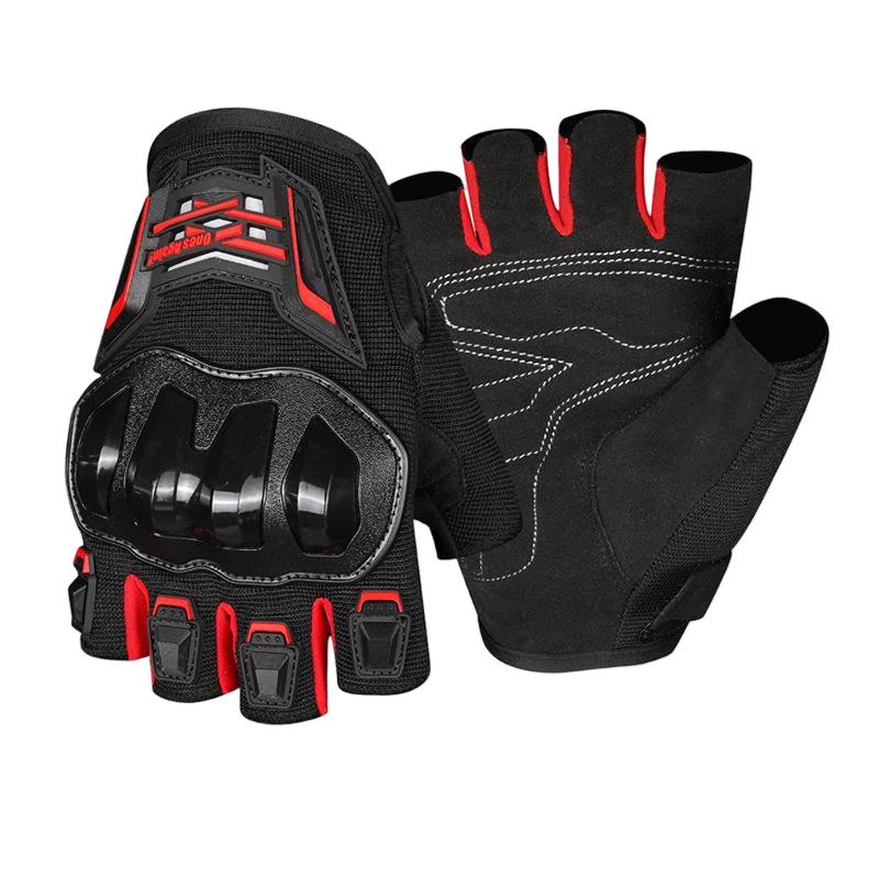 Men's Summer Half-Finger Motorcycle Riding Gloves