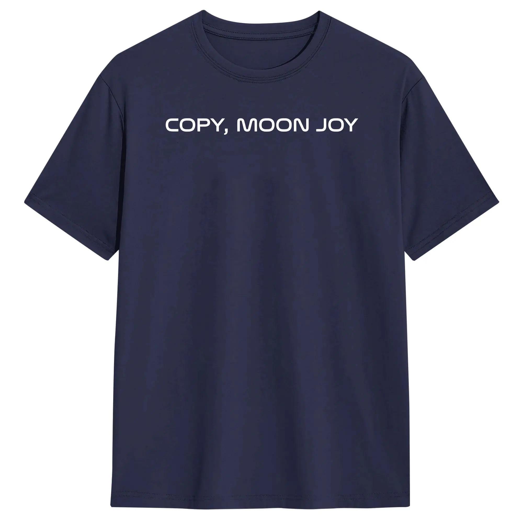 

2026 Summer Fashion Trendy Unisex TShirt Copy Moon Joy Novelty Cotton Tee Shirt Short Sleeve T Shirt Crewneck Clothes Gift Idea 4XL