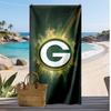 Asciugamano da Spiaggia Stampa Green Bay Packers Morbido Portatile Asciugatura Rapida?Asciugamano Asciutto Per Piscina Vacanza Estiva Sport all'Aperto