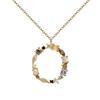 Colorful Zircon Alphabet Necklace: Women's European & American Design