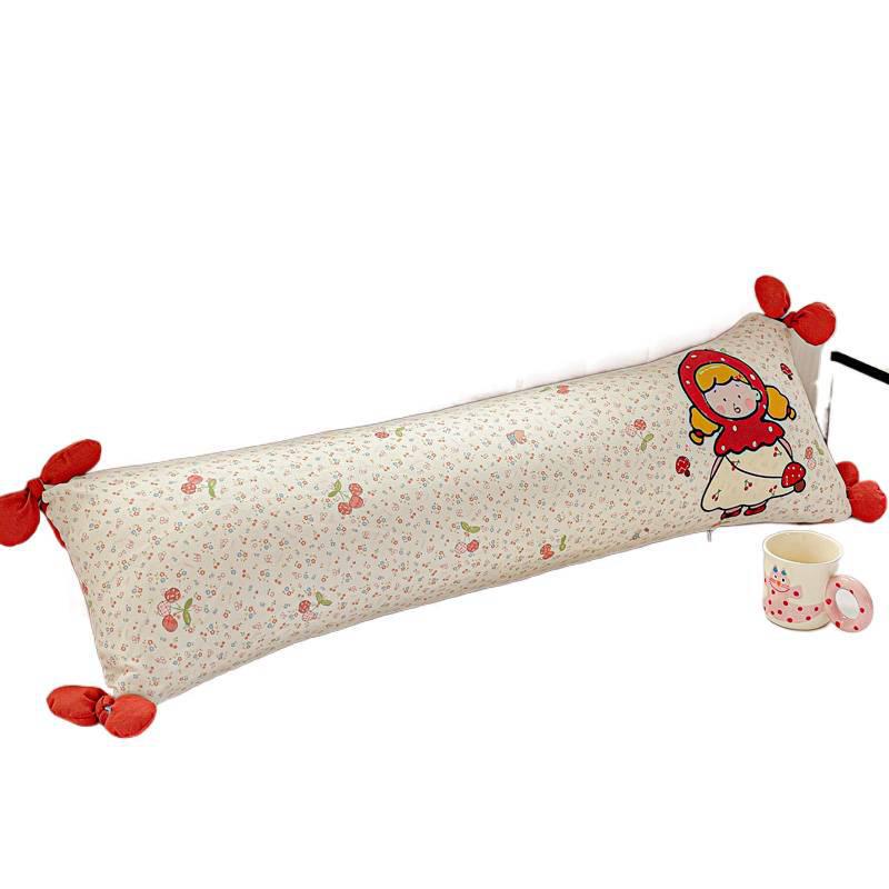 2026 Cotton Appliqué Embroidery Removable Washable Long Cushion 32x100cm