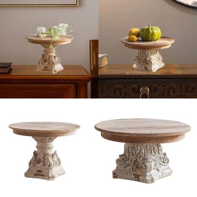 Wood Serving Tray Bread Platter Farmhouse Cake Food Snack Dessert Serving