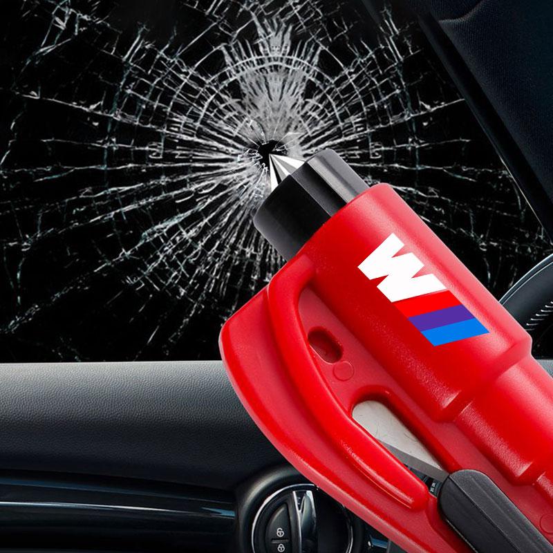 Safety Hammer Car Escape Tool 3-in-1 Window Breaker Seat Belt Cutter For BMW 1/2/3/4/5/6 Series X1 X2 X3 X4 X5 GT3/5 E46 E47 E49