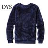 Male Pullover Sweatshirt Men Double-sided Plush Long Sleeve O-neck Loose Fit Windproof Keep Warm Streetwear Solid Color Winter Top for Outdoor