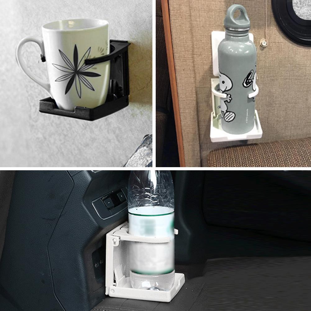Car Folding Cup Holder Drink Holder Water Bottle Holder Front Cup Holder Stand for Car Boat Truck Yacht SUV RV Van Cup Tray