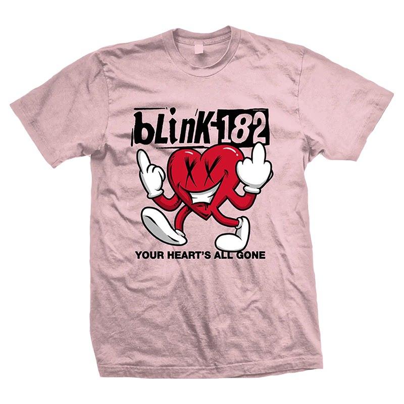 New Blink 182 - The Smiling Punk Rabbit Graffiti Rabbit Illustration - American Retro High Street Vintage Streetwear T-shirt