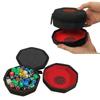 GeekOn Protective Dice Case with Foam Pad and Nesting Felt Dice Trays for Board Games and RPGs Holds Up To 75 - Dice! (Black)