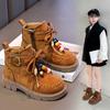 Children's Boy's Girl's Western Style Winter New Breathable Non-Slip Comfortable Low-Heel Flat-Heel Boots