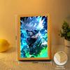 Light Painting Photo Frame Naruto Action Figure Sasuke Gaara Led Night Light Anime Figure Bedroom Decor Christmas Gift Moon Lamp