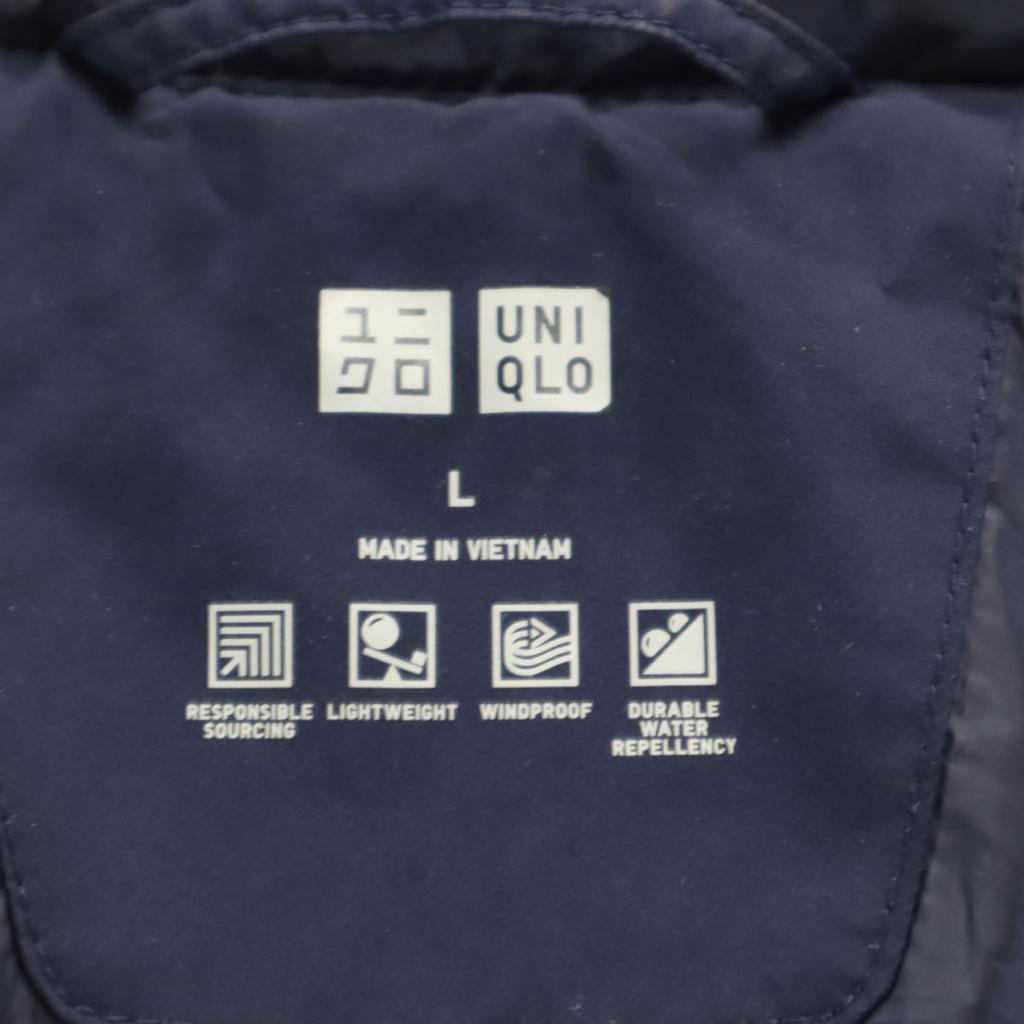 Uniqlo Seamless Down Parka L Navy 3D Cut Men's Used