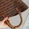 DIY Gebogener Bambus Handtaschengriff Kunststoff Retro Taschengiff Handhebel Verbinderschnalle Taschenteile & Zubehör