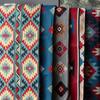 Tecido Estilo Étnico Padrão Geométrico Tingido em Fio Jacquard Lavável para Têxteis Domésticos DIY Costura Decoração de Fundo Tecido