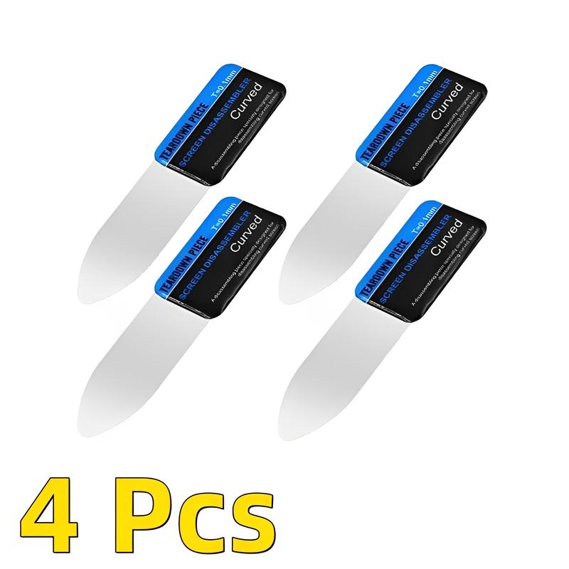 Lot de 1 à 5 spudgers incurvés pour écran LCD de téléphone portable, outils d'ouverture de carte, ultra-mince et flexible, démontage de téléphone portable en acier et métal