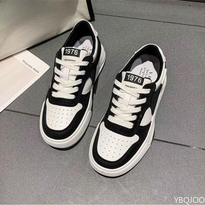 Women's Spring Autumn New Thick Soled Casual Sports Shoes for Female Students Simple Comfortable Versatile Board Shoes