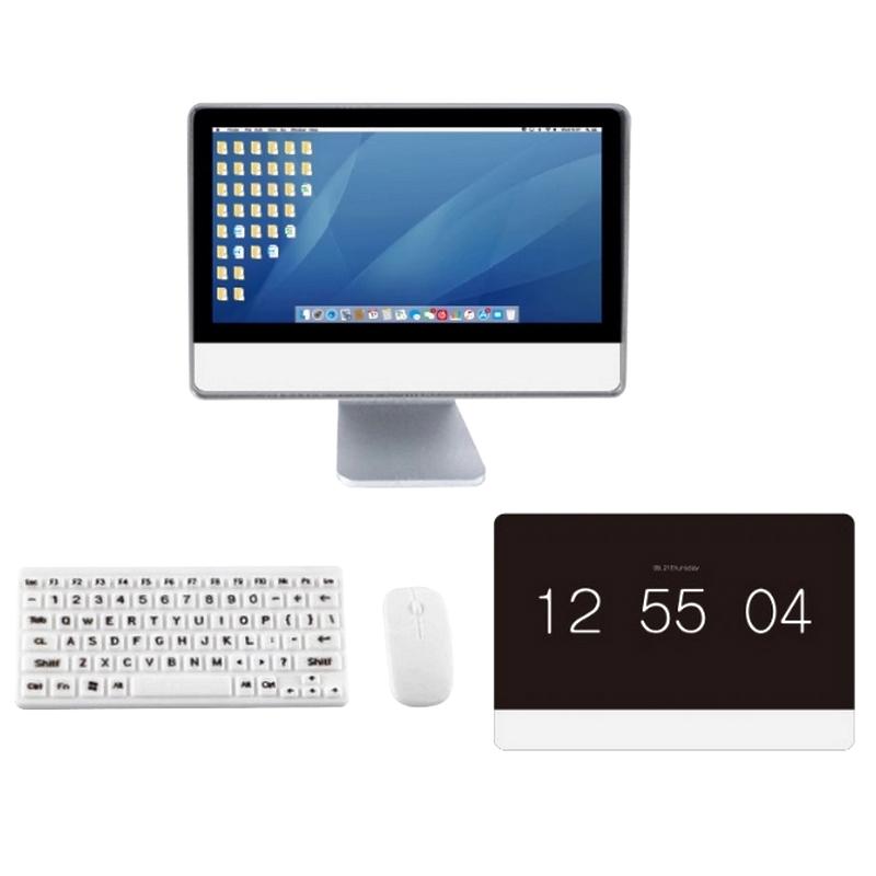 

1/12 масштаб кукольный домик кабинет комната 1 комплект мини компьютер мышь клавиатура миниатюрная имитационная модель для миниатюрной мебели аксессуары серебряный