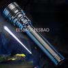 10000LM Kraftfull LED 10000mah Ficklampa Laddning Teleskopfokus Fjärrkontroll Lång Stark Hand Lampa Laser Camping Ficklampa Zoom Display