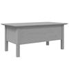  BODO Coffee Table, Grey, 100x55x46 Cm, Solid Pine Wood