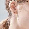 [CRANNE] 14K GF Moon Motif Stone One-Touch Earrings C24EGF189