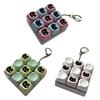 9-Key Black Cat Fidget Keyboard Stress Relief Keyboard Finger Clicker Keychain Office School Travel Decompression Button Sensory Toy