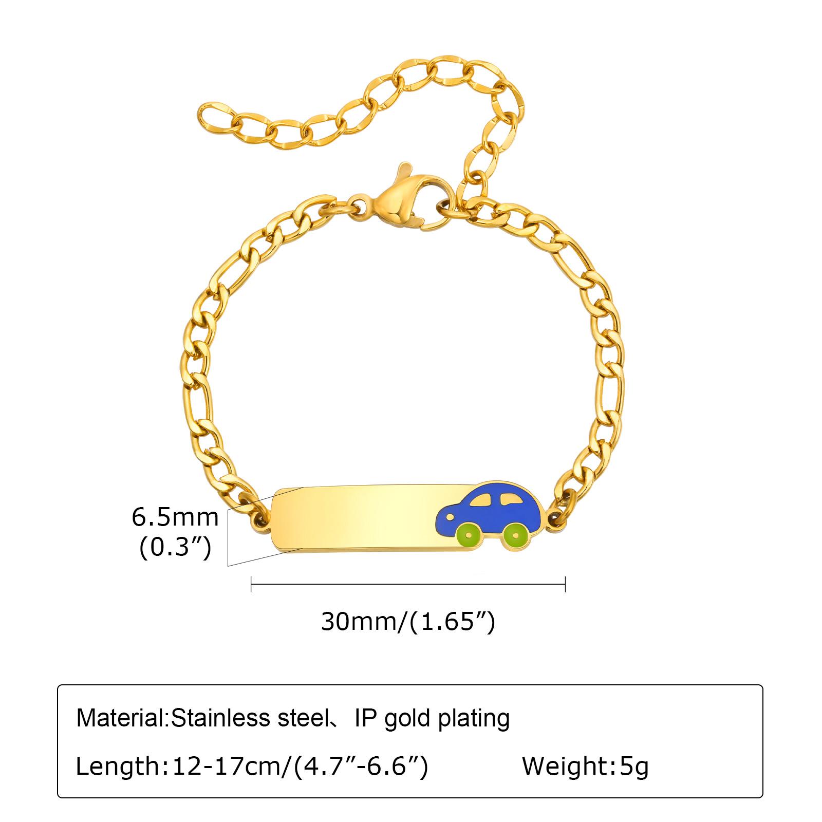 

Stainless Steel Personalized Name Blessing Bracelet Anniversary Corrosion Drop Rubber Bend Bracelet,A Gift of Love from Parents No text