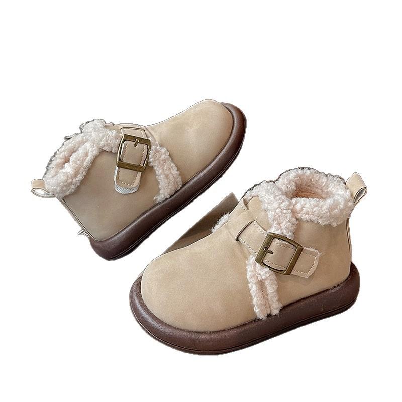 Girls' Shoes, Children's Padded Shoes, New Style Rubber-soled Snow Boots, Baby Cotton Shoes